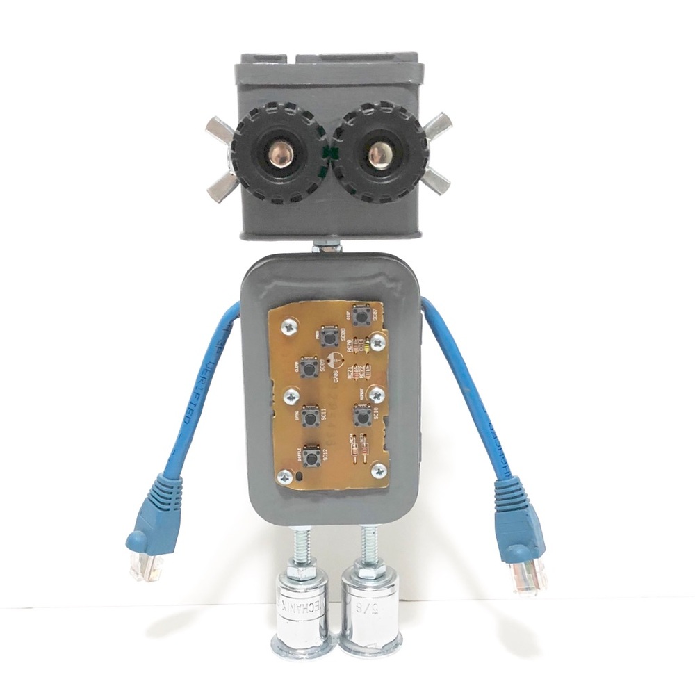 Found Objects Robot Sculpture / Assemblage Robot - image 2